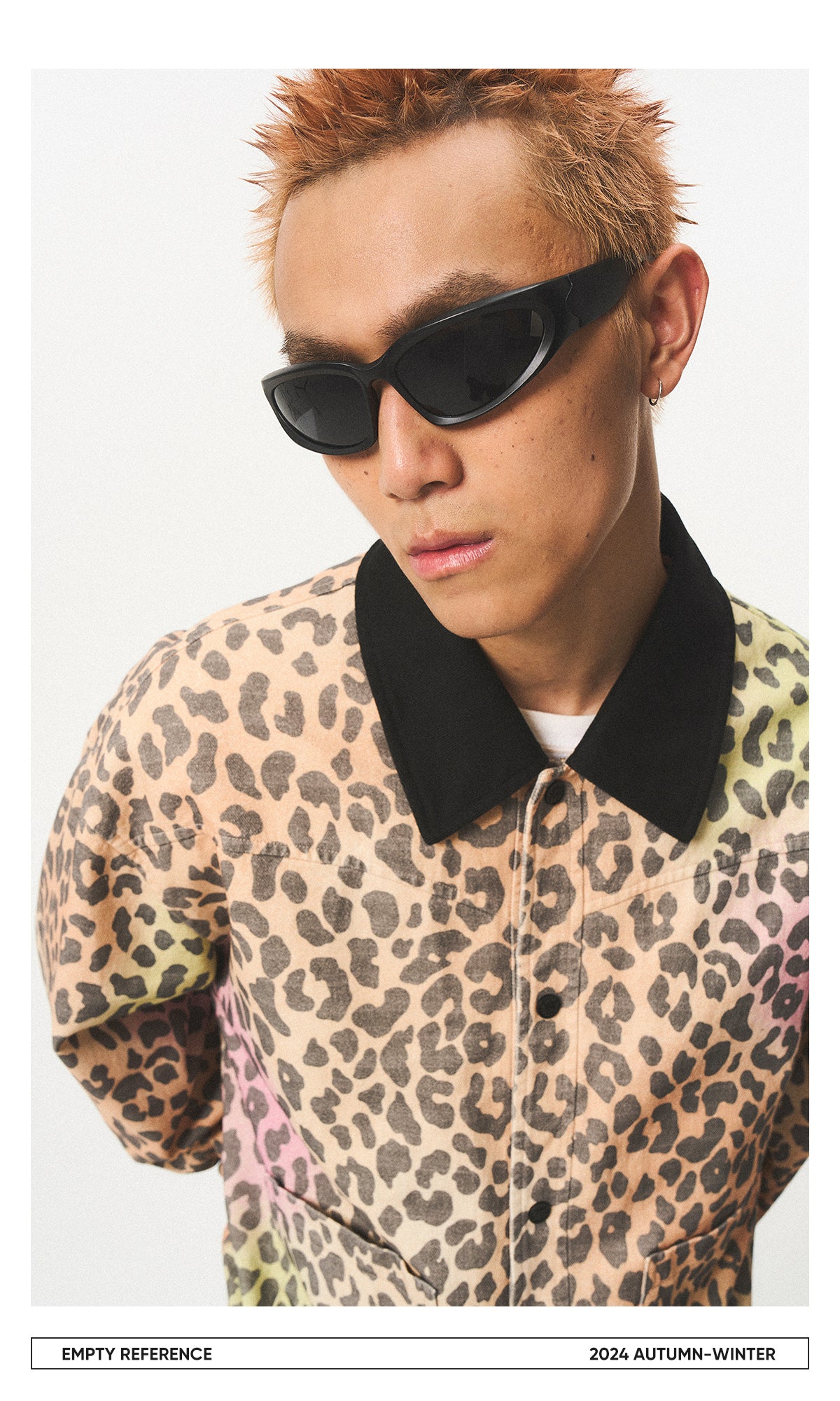 Gradient Leopard Print Jacket
