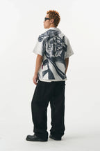 Sketch Flower Graphic Shirt