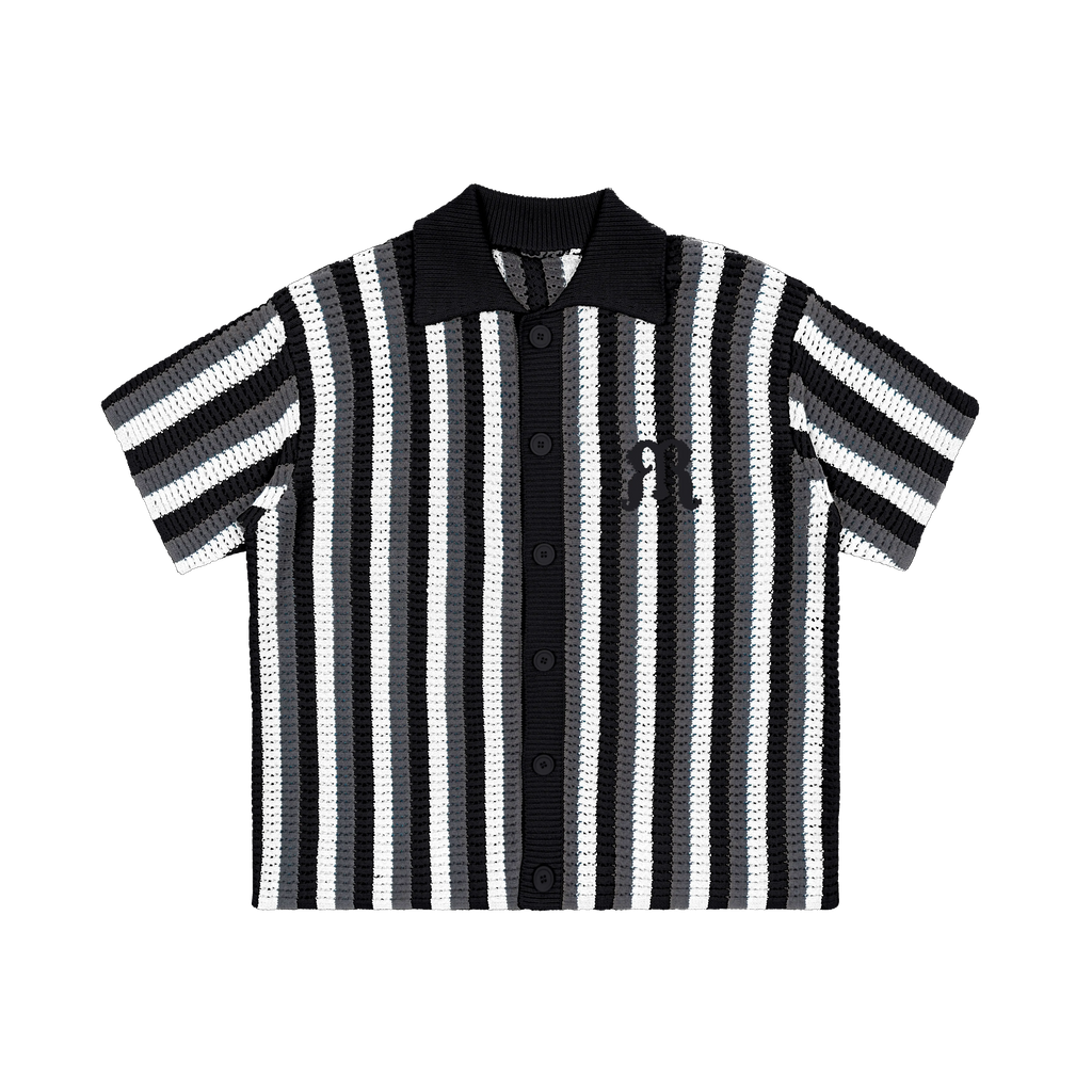 Embroidered Knit Polo Shirt