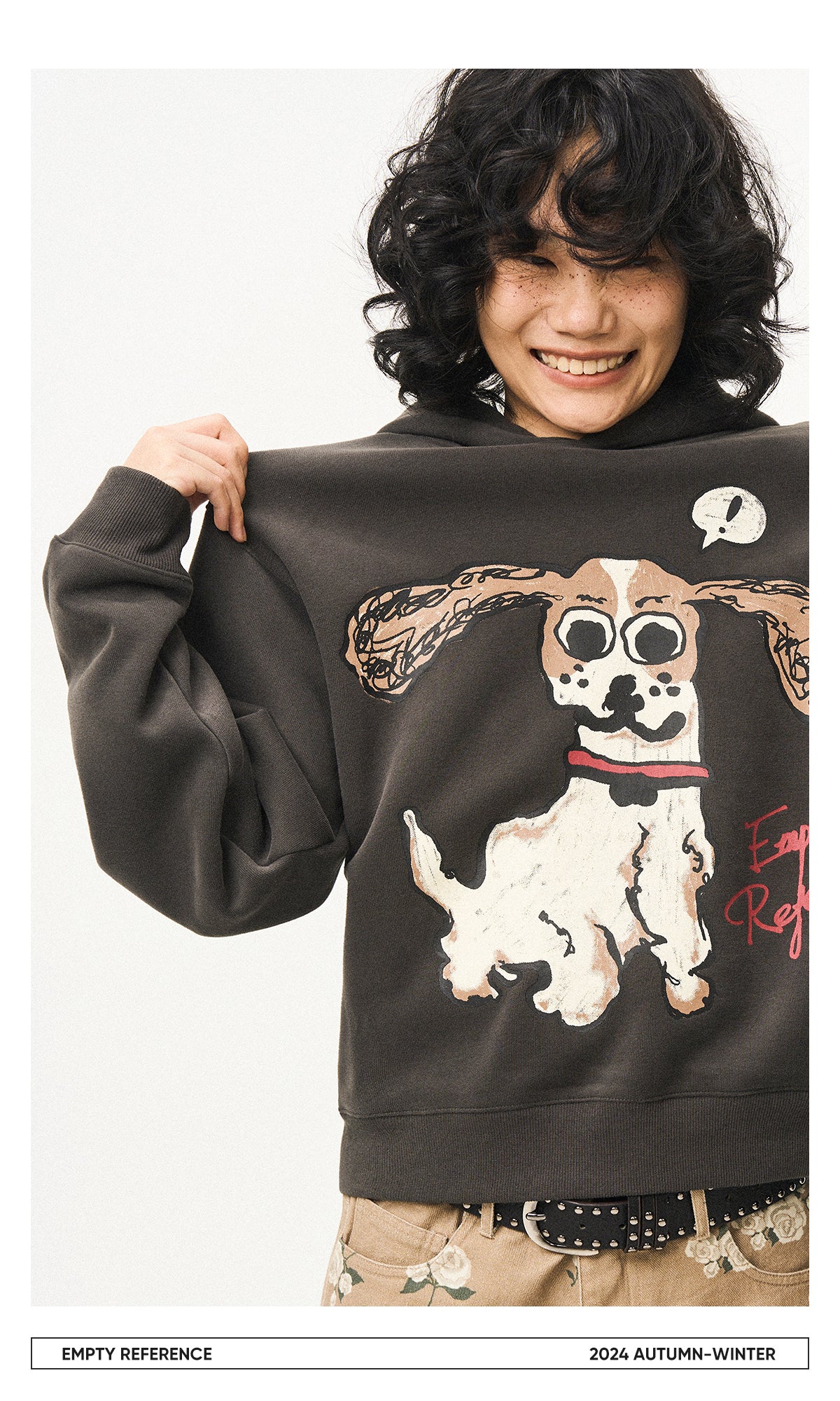 Cartoon Puppy Graphic Sweatshirt