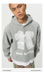 Lace Bow Graphic Sweatshirt
