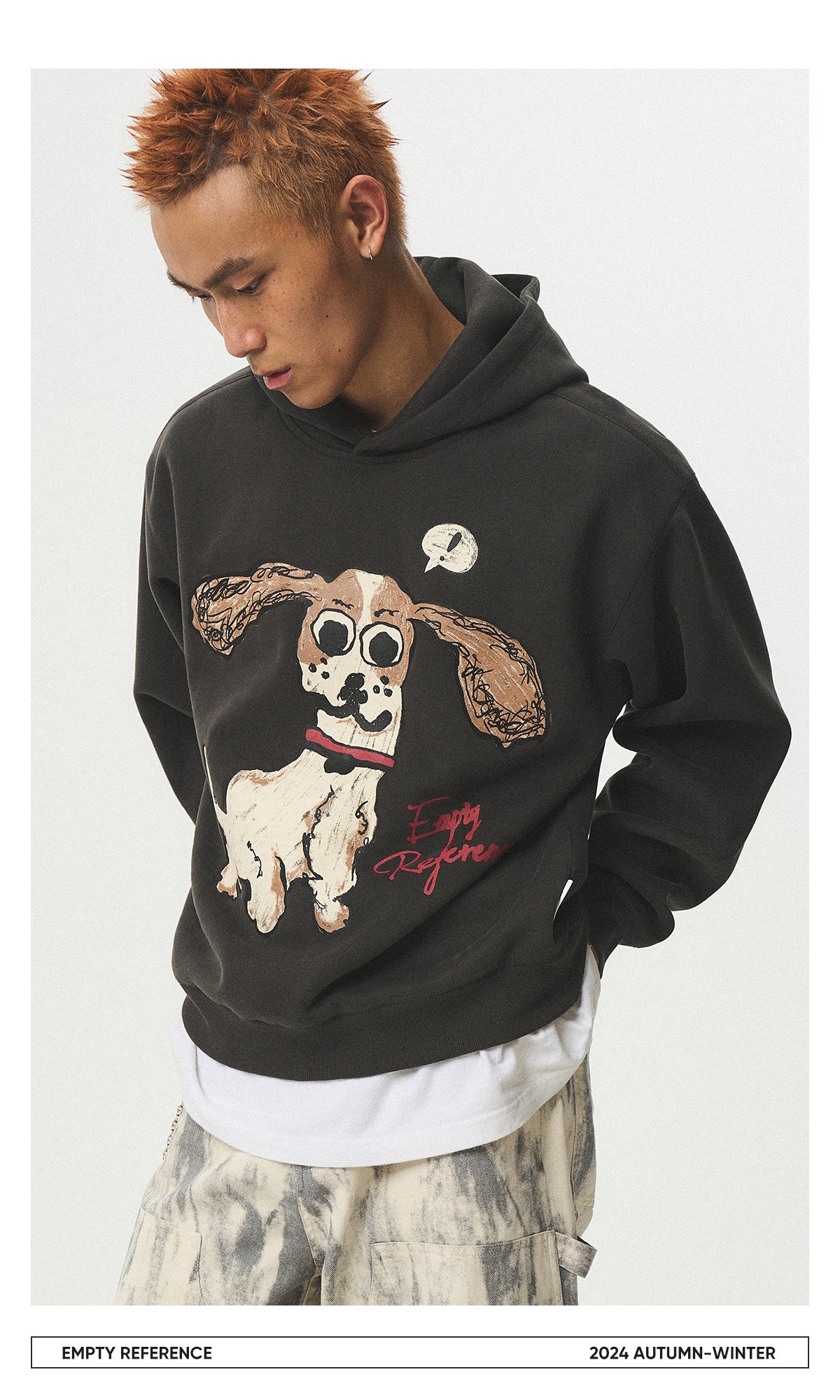 Cartoon Puppy Graphic Sweatshirt