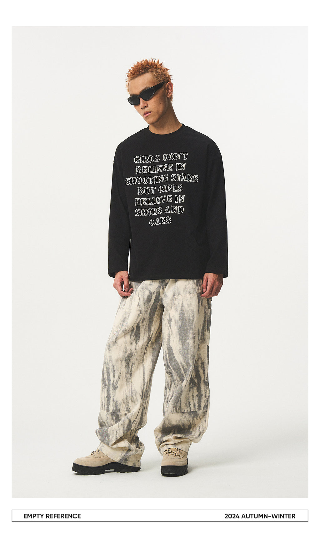 Letter Print Cotton Base Shirt