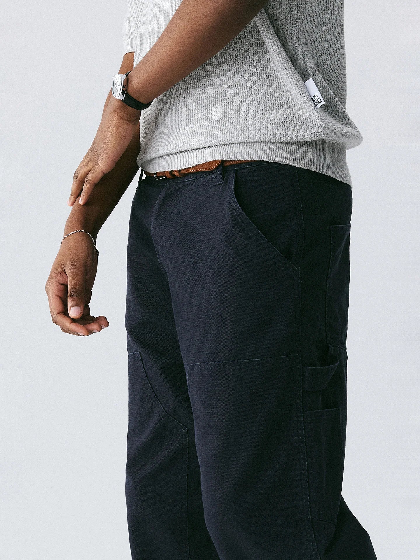 The Archive Utility Trouser - Heavyweight Pique with Custom Hardware & Washed Finish