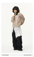 Gradient Leopard Print Jacket