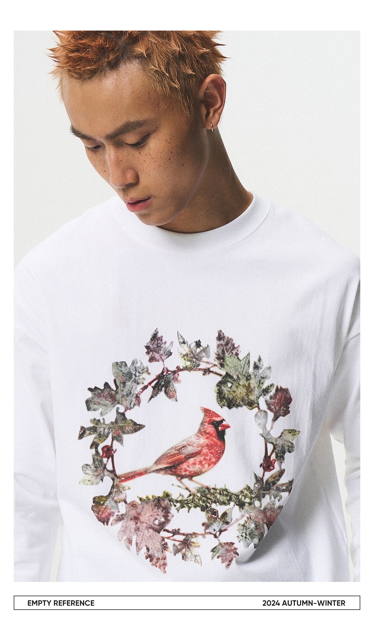 Thorn Bird Graphic Cotton Shirt