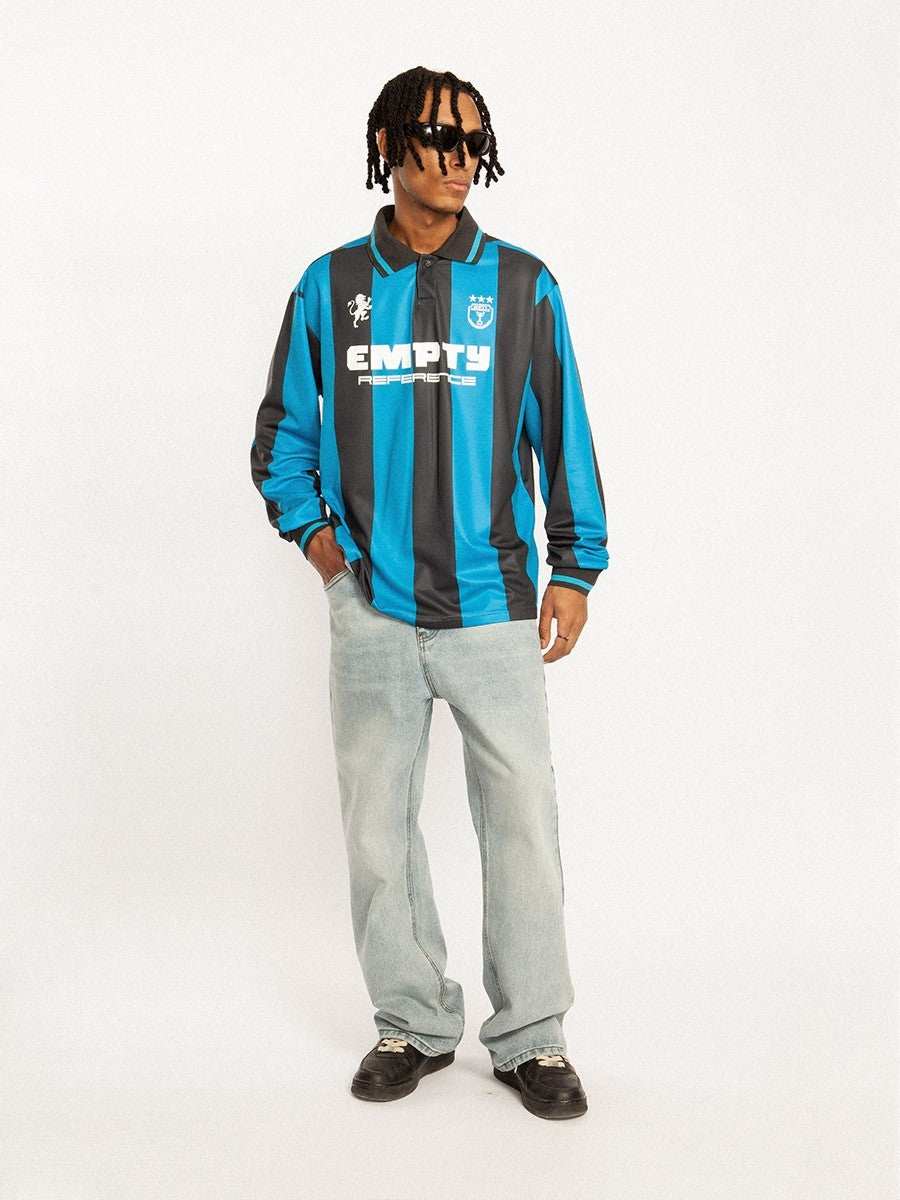 Striped Retro Football Jersey - Empty Reference
