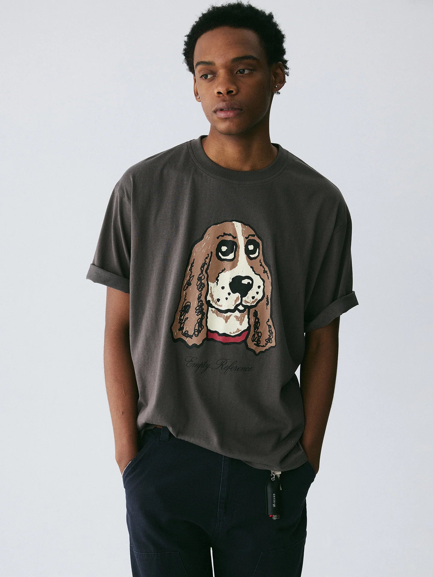 The Textured Companion Tee - Slub Cotton Cocker Spaniel