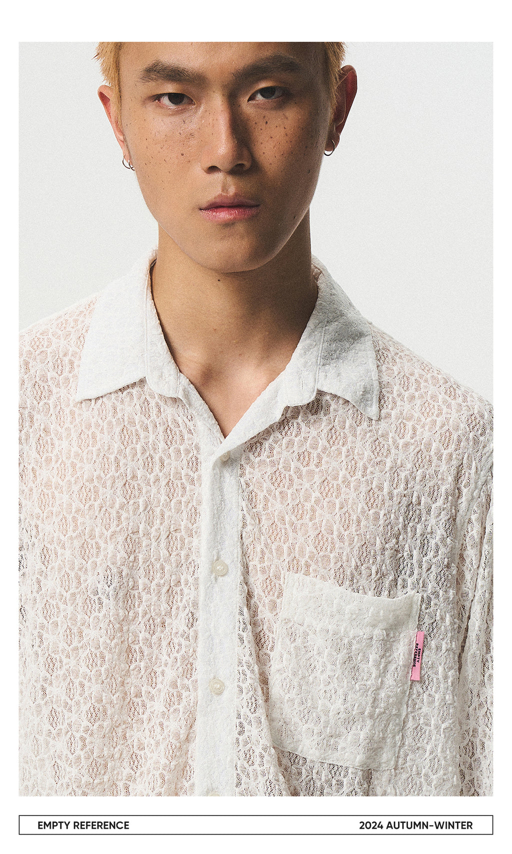 Patchwork Lace Sheer Shirt