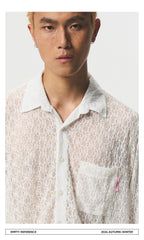 Patchwork Lace Sheer Shirt