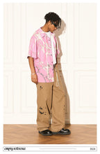 Pink Casual Button-Up Shirt - Empty Reference