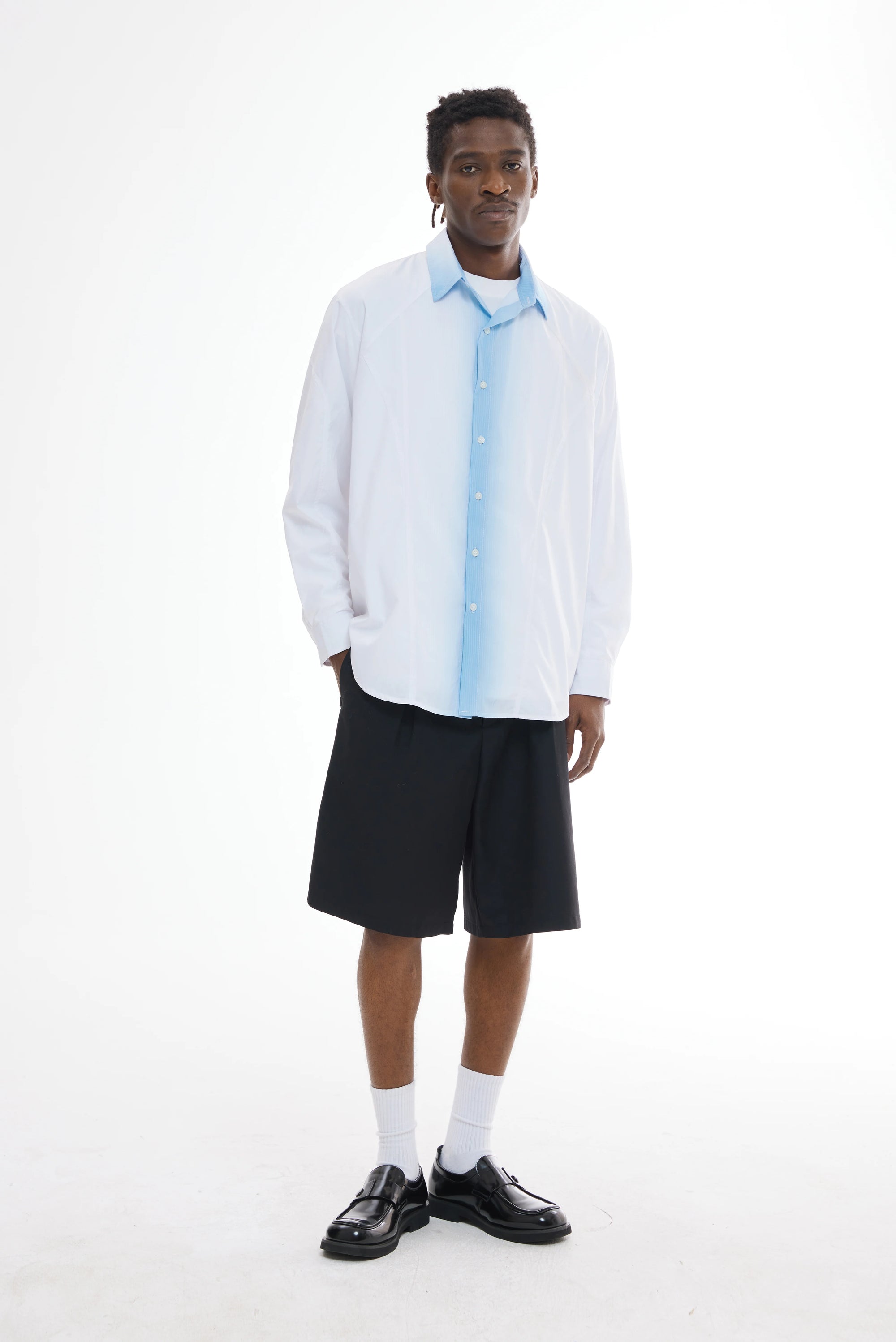 Gradient Print Loose Shirt