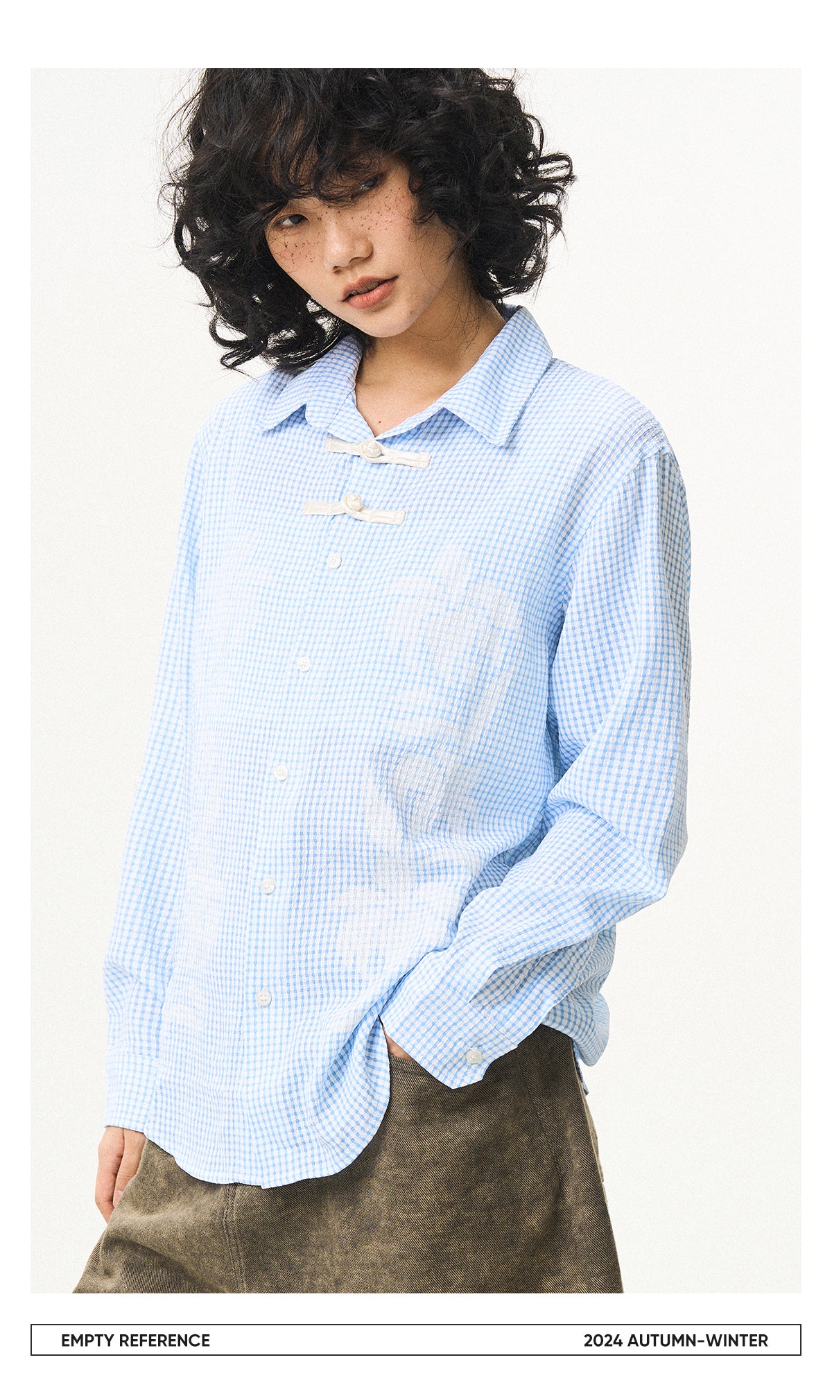 Floral Seersucker Check Shirt