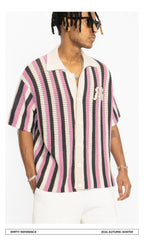 Embroidered Knit Polo Shirt