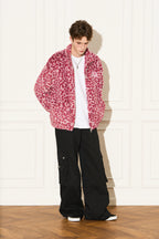 Leopard Fleece Zip Jacket