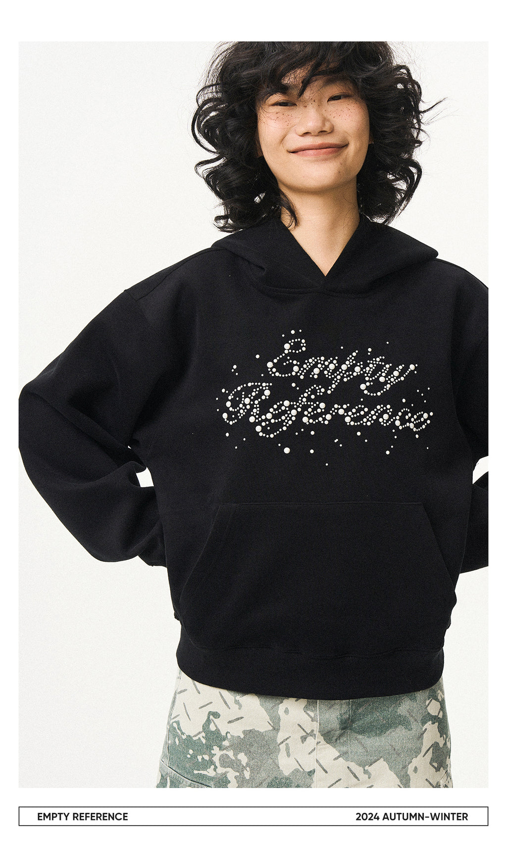 Pearl Studded Logo Sweatshirt