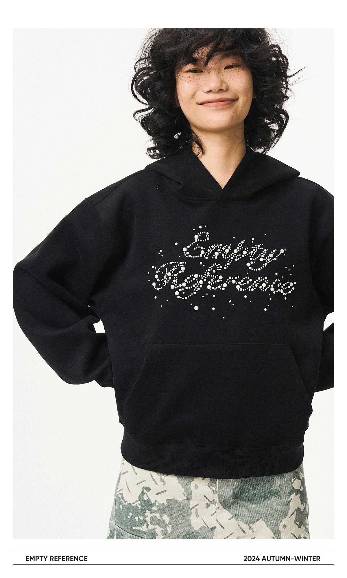 Pearl Studded Logo Sweatshirt