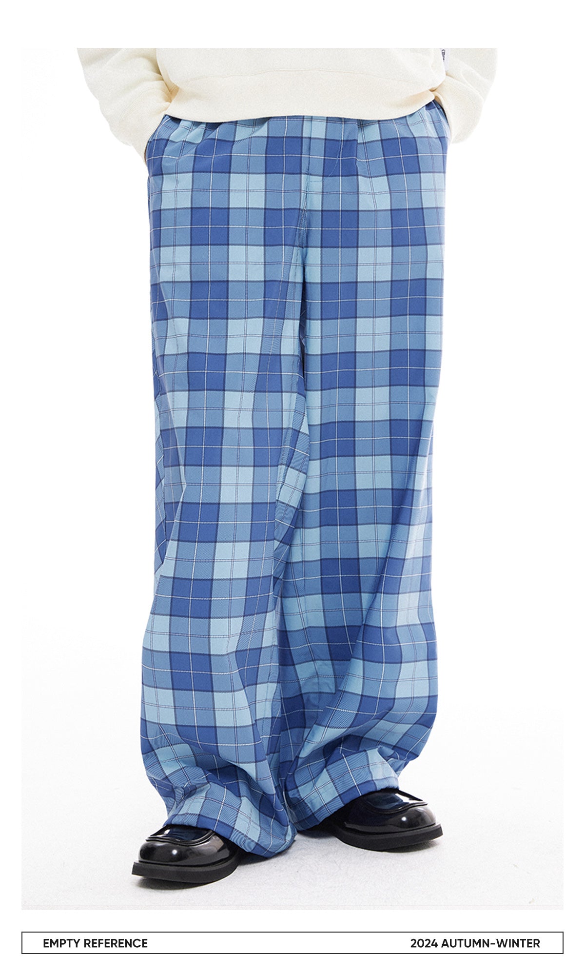 Plaid Print Loose Pants
