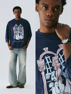 Empty Reference Original Artwork Long Sleeve Tee | Hand-Drawn Graphic Shirt