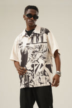 Retro Comic Camp Collar Shirt