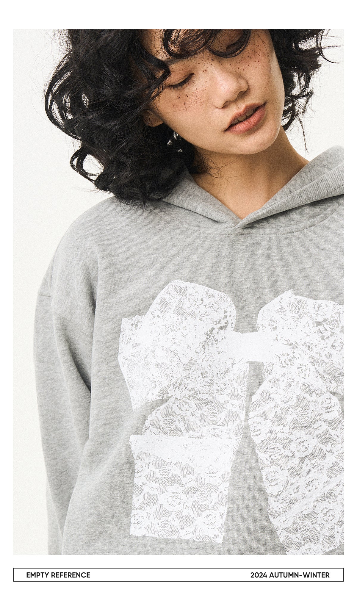 Lace Bow Graphic Sweatshirt