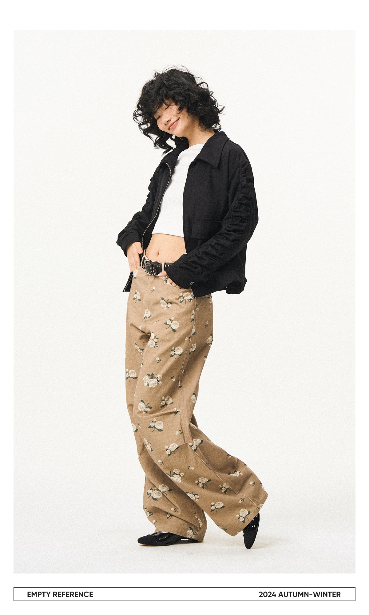 Utility Gathered Zip Jacket