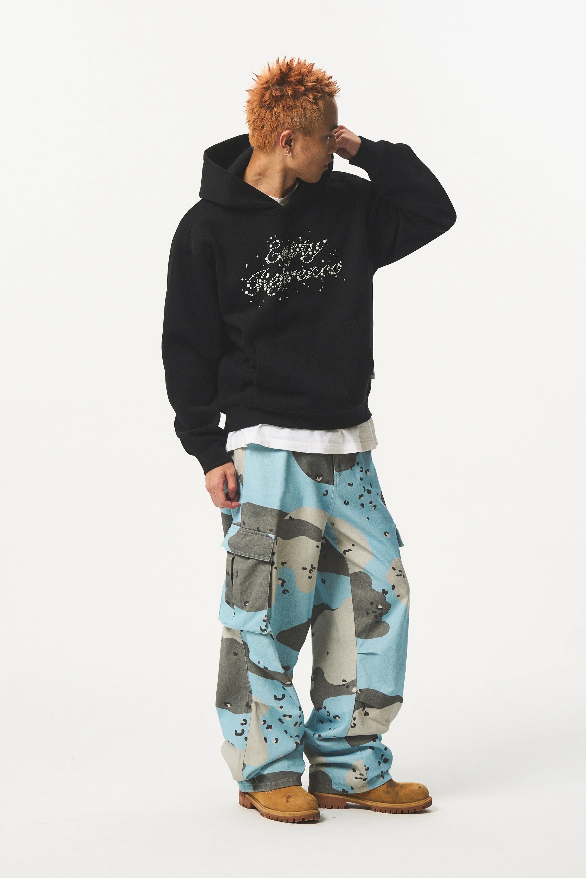 Pearl Studded Logo Sweatshirt