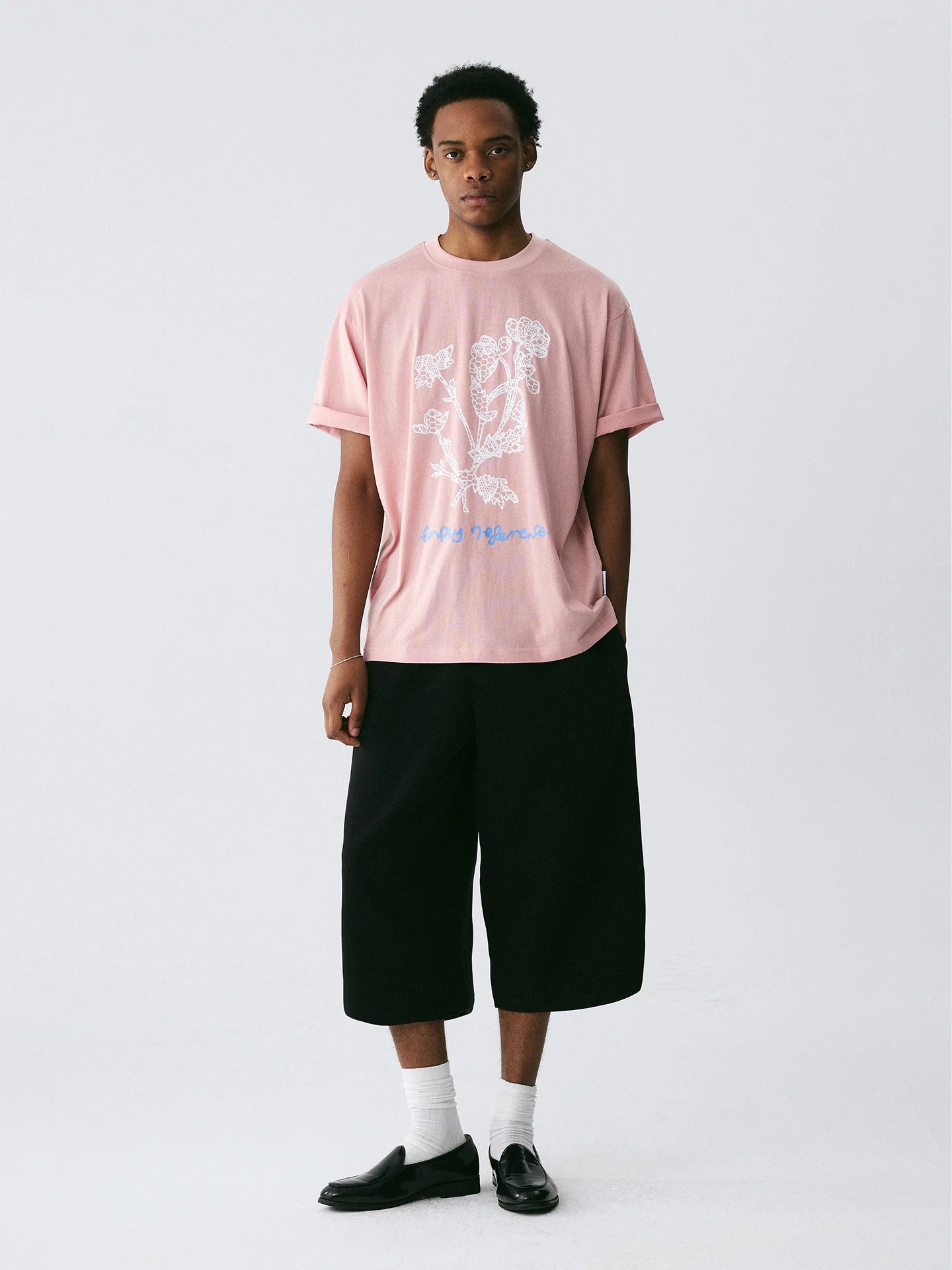 The Draped Cropped Short - High-Grammage Knit with Drawcord Waist
