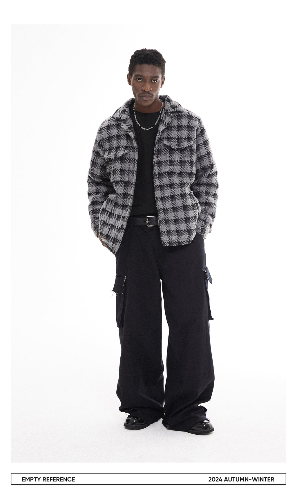 Checked Quilted Wool Jacket