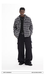 Checked Quilted Wool Jacket