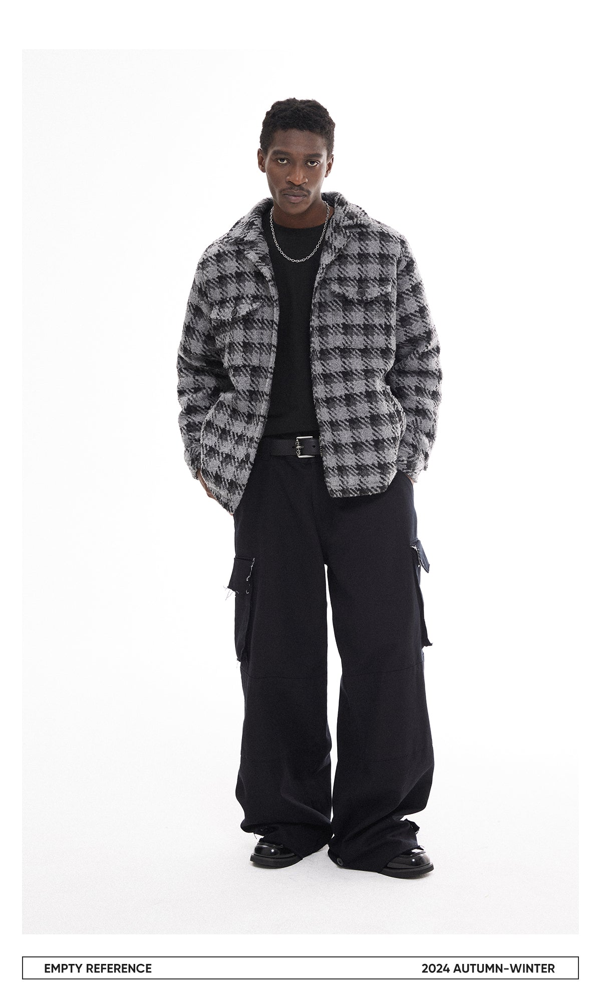 Checked Quilted Wool Jacket