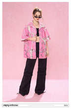 Pink Casual Button-Up Shirt - Empty Reference