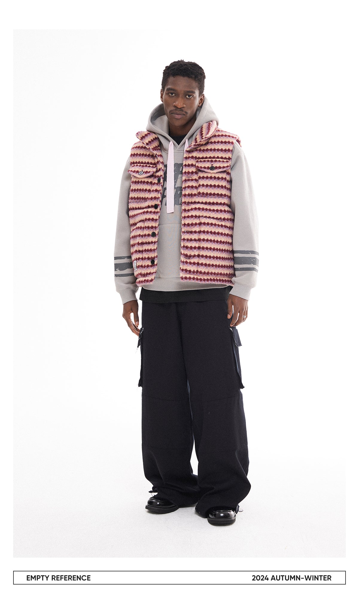 Checked Quilted Wool Vest