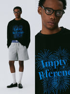 Empty Reference Firework Graphic Long Sleeve Tee | Original Artwork Top