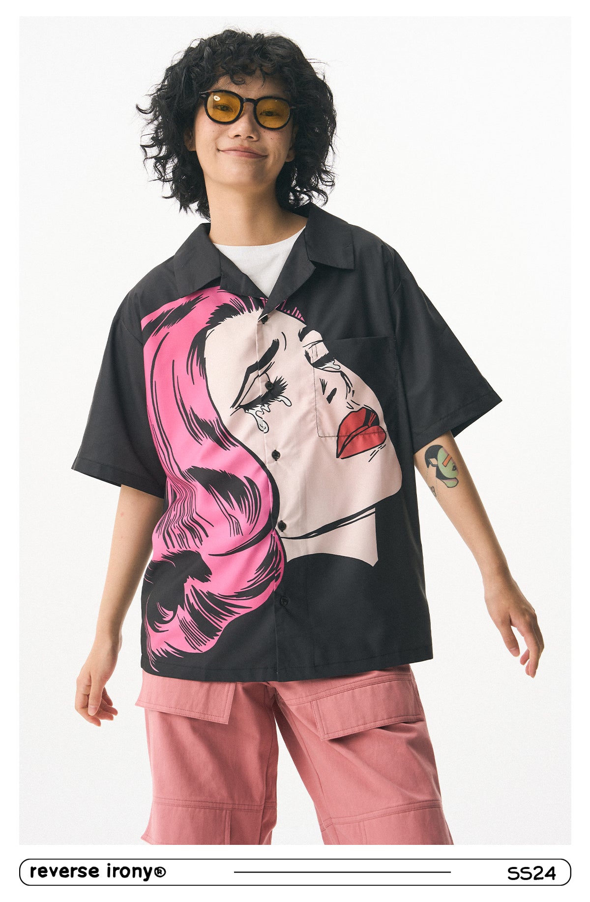 Crying Girl Graphic Shirt