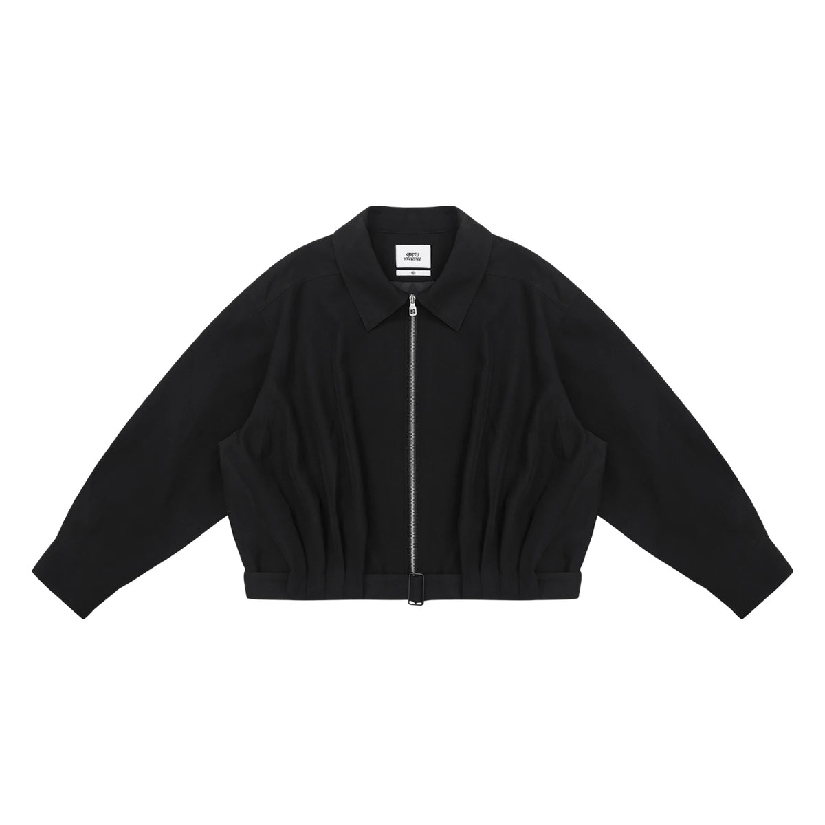 Black Belt Ruched Jacket