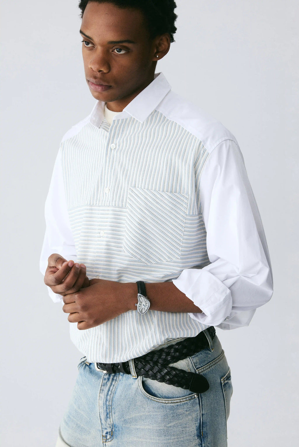 Patchwork Stripe Shirt