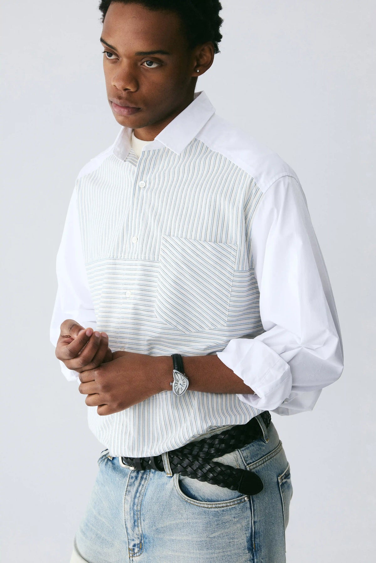 Patchwork Stripe Shirt