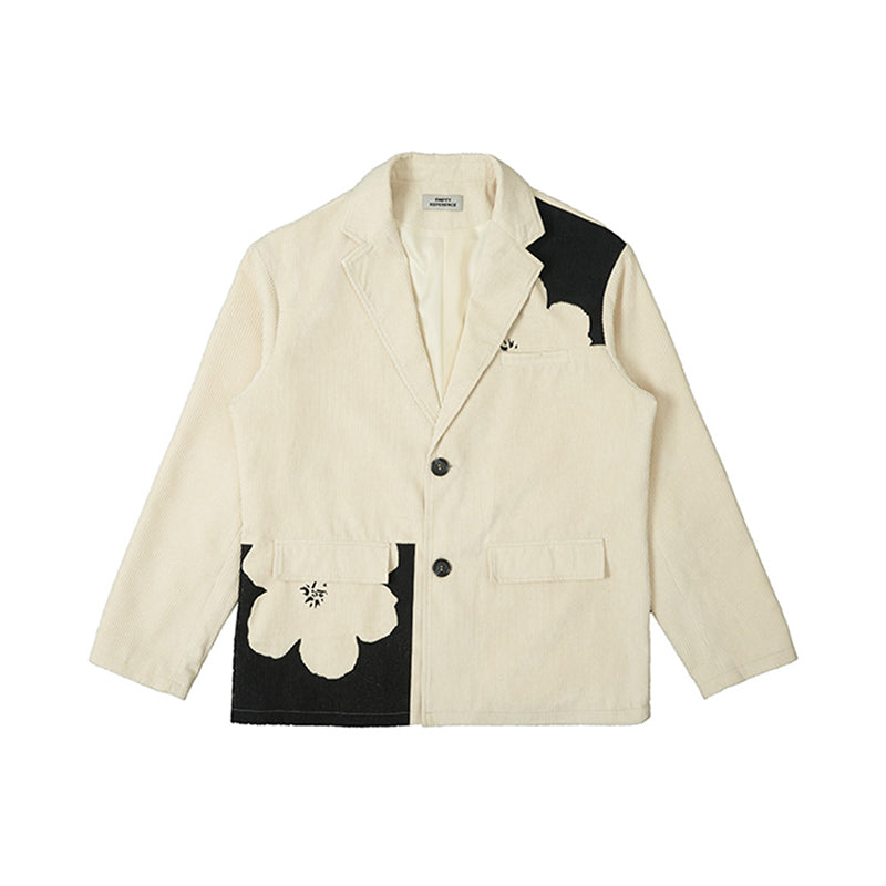 Floral Corduroy Blazer
