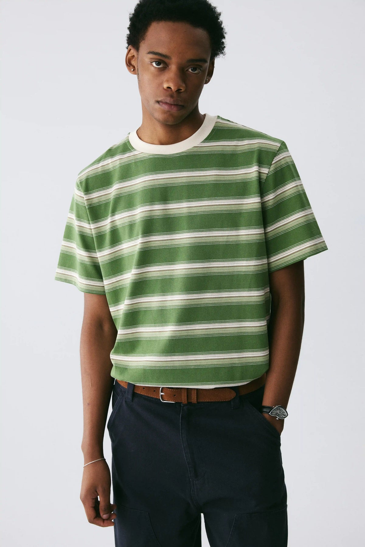 Avocado Stripe Tee