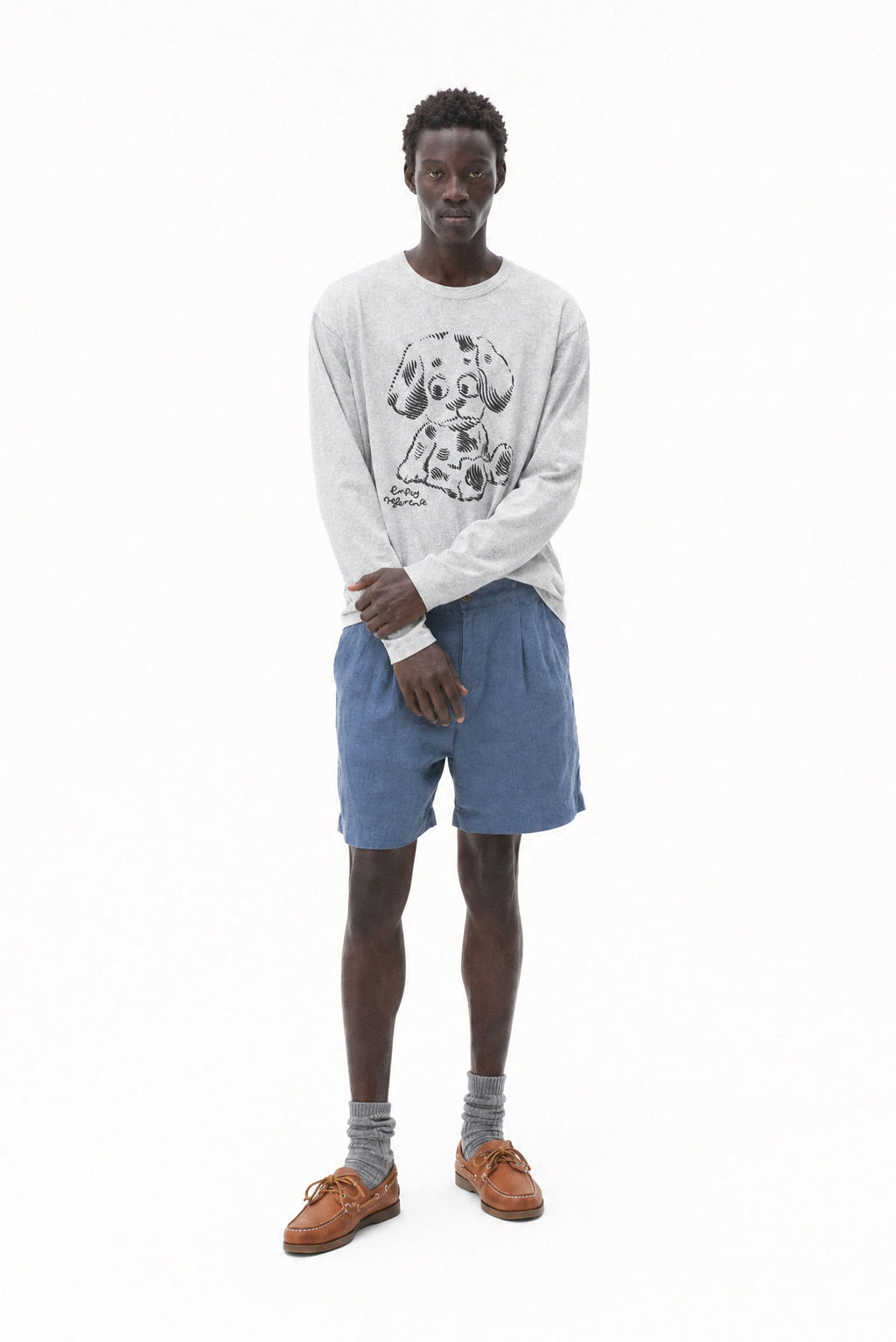 Vintage Dog Long Sleeve Tee