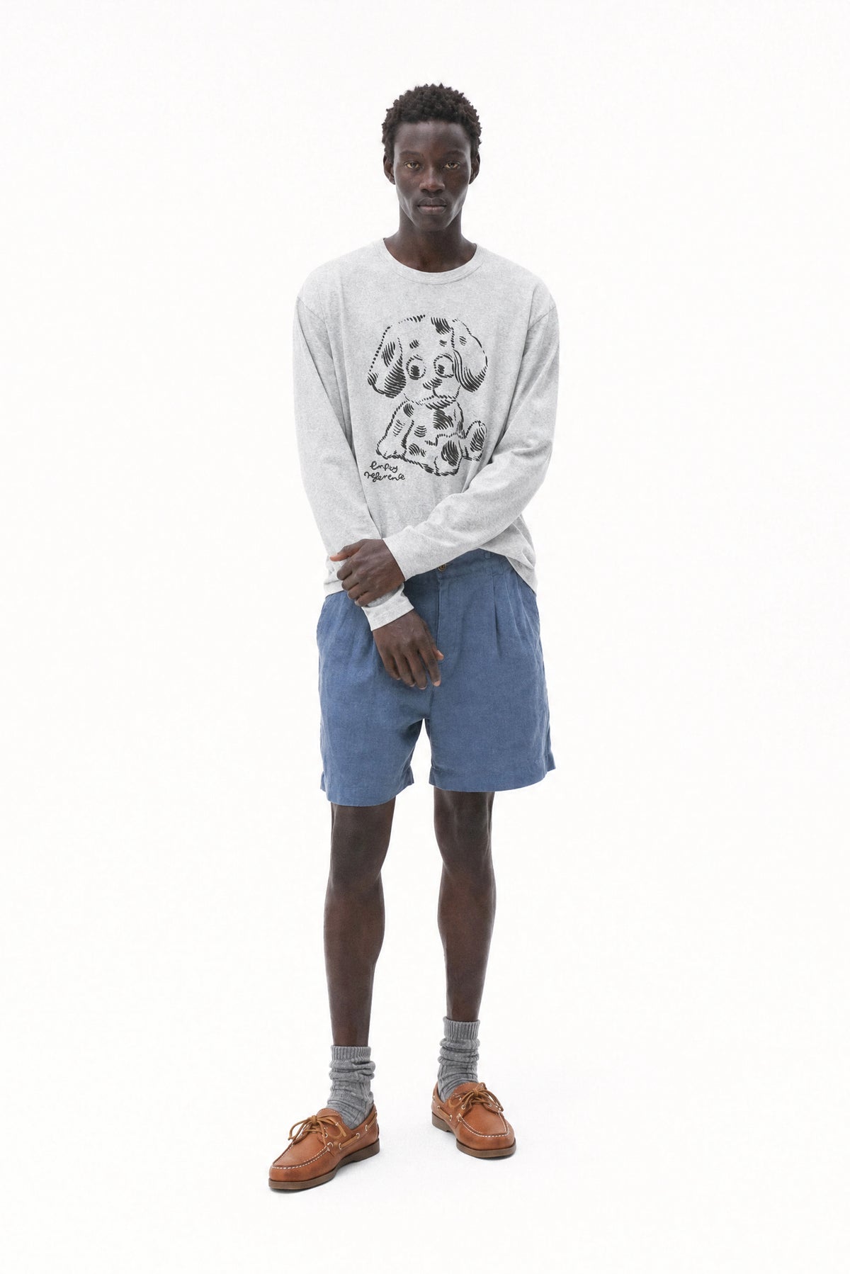 Vintage Dog Long Sleeve Tee