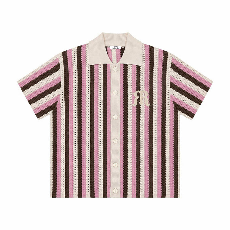 Embroidered Knit Polo Shirt