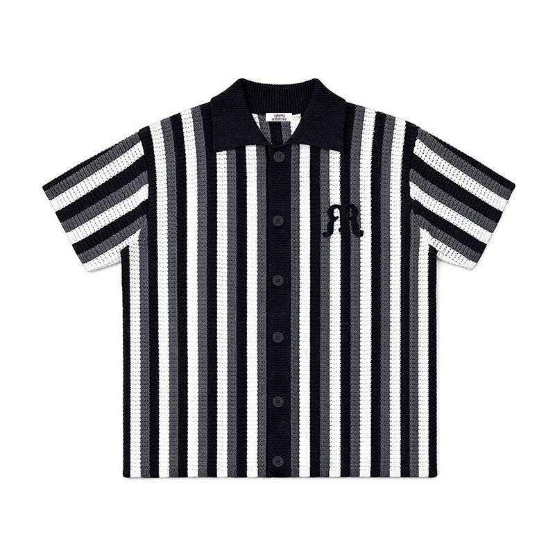 Embroidered Knit Polo Shirt