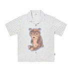 Sad Bear Plaid Spray Shirt