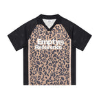 Leopard Mesh Polo Shirt