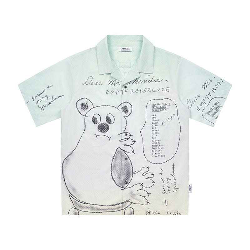 Bear Letter Graphic Shirt