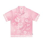 Gradient Lace Graphic Shirt