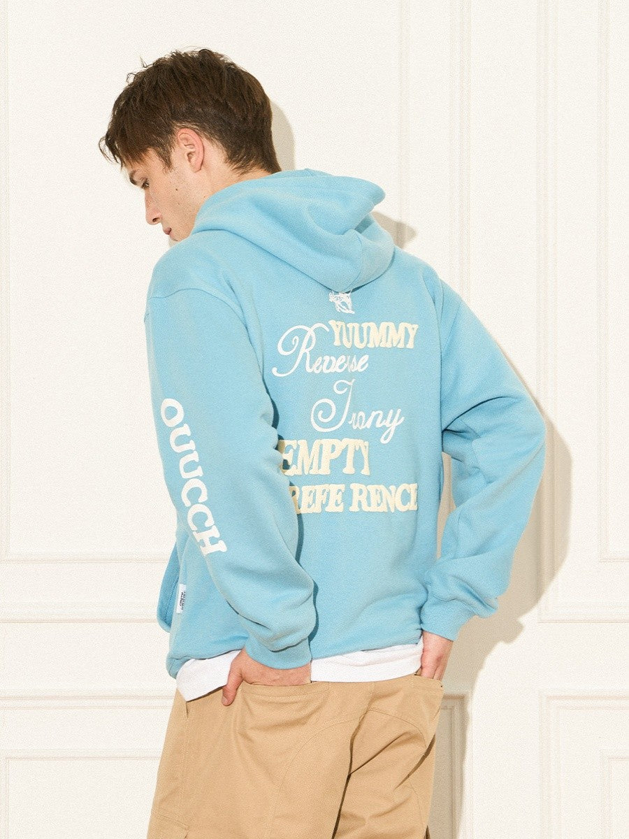 Script Logo Sleeve Print Hoodie