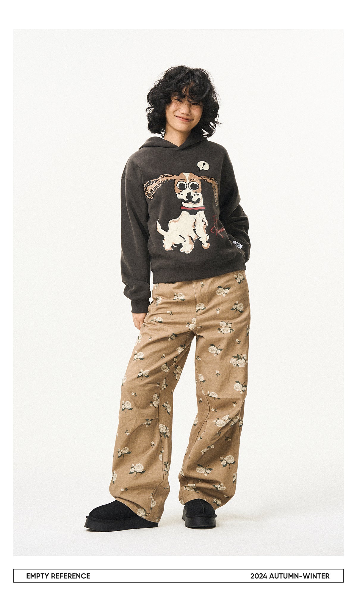 Cartoon Puppy Graphic Sweatshirt